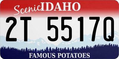 ID license plate 2T5517Q