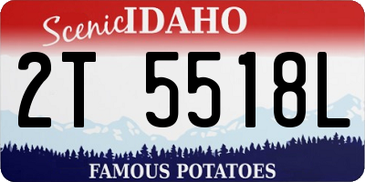 ID license plate 2T5518L