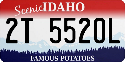 ID license plate 2T5520L