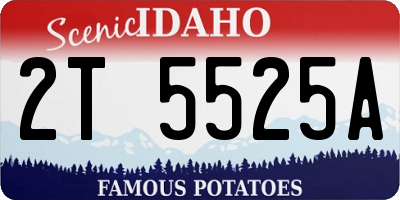 ID license plate 2T5525A