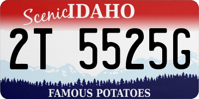ID license plate 2T5525G