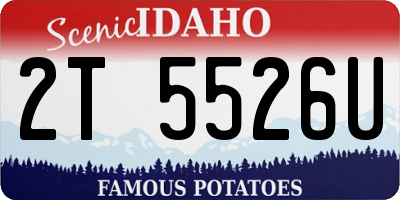 ID license plate 2T5526U