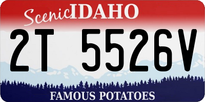 ID license plate 2T5526V