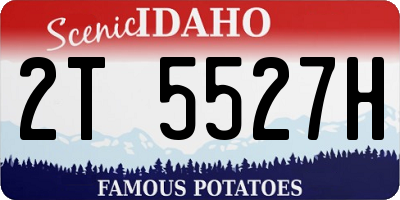 ID license plate 2T5527H