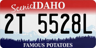 ID license plate 2T5528L