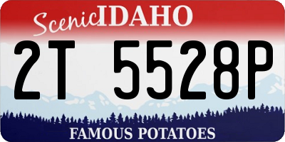 ID license plate 2T5528P