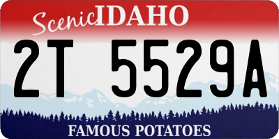 ID license plate 2T5529A
