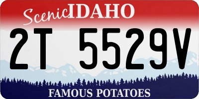 ID license plate 2T5529V