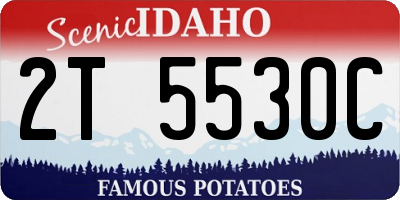 ID license plate 2T5530C