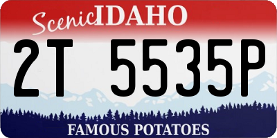 ID license plate 2T5535P