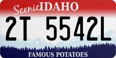 ID license plate 2T5542L