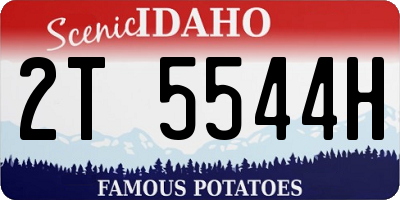 ID license plate 2T5544H