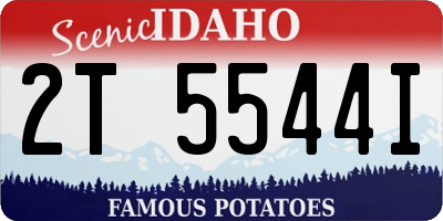 ID license plate 2T5544I