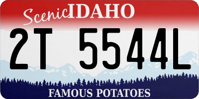 ID license plate 2T5544L