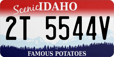 ID license plate 2T5544V