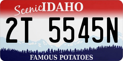ID license plate 2T5545N