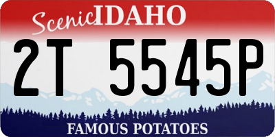 ID license plate 2T5545P