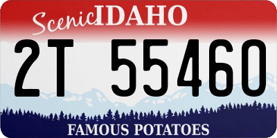 ID license plate 2T5546O