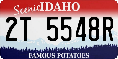 ID license plate 2T5548R