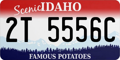 ID license plate 2T5556C