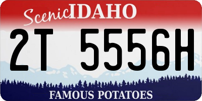 ID license plate 2T5556H