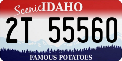 ID license plate 2T5556O