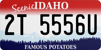 ID license plate 2T5556U