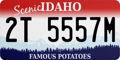 ID license plate 2T5557M