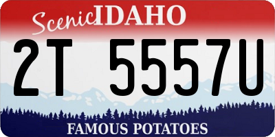 ID license plate 2T5557U
