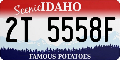 ID license plate 2T5558F