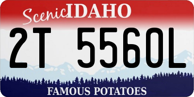 ID license plate 2T5560L