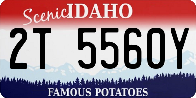 ID license plate 2T5560Y