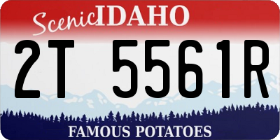 ID license plate 2T5561R