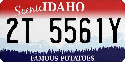 ID license plate 2T5561Y