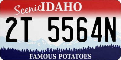 ID license plate 2T5564N