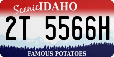 ID license plate 2T5566H
