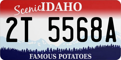 ID license plate 2T5568A