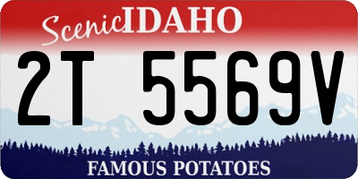 ID license plate 2T5569V