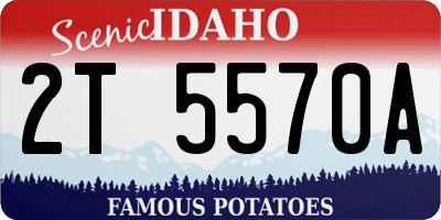 ID license plate 2T5570A