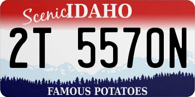 ID license plate 2T5570N