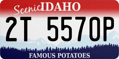 ID license plate 2T5570P