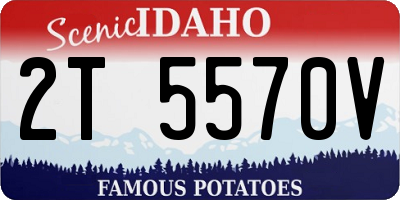 ID license plate 2T5570V