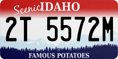 ID license plate 2T5572M