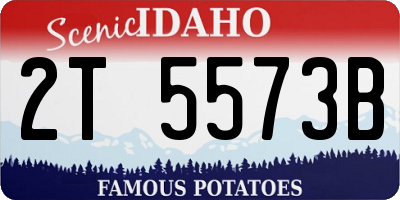 ID license plate 2T5573B