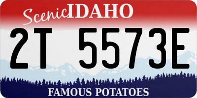 ID license plate 2T5573E