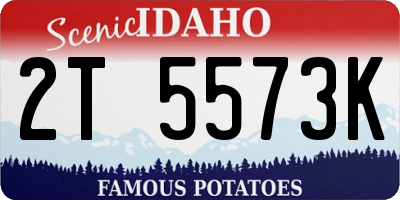 ID license plate 2T5573K