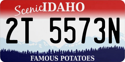 ID license plate 2T5573N