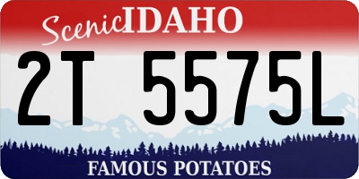 ID license plate 2T5575L