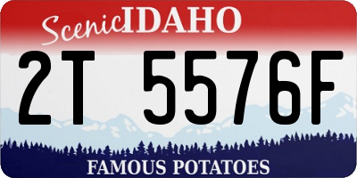 ID license plate 2T5576F