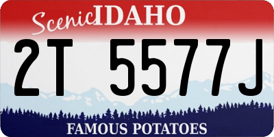 ID license plate 2T5577J